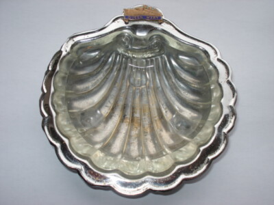 C1930S-40S VINTAGE CUNARD QUEEN MARY MUSCHELFÖRMIGES SOUVENIR ERDNUSS-/SÜSSIGKEITENSCHALE