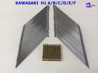 KAWASAKI H1 A/B/C/D/E F-DRUM  &  R-DRUM   SPOKE SET GOLD 80PCS.  *BI5210*