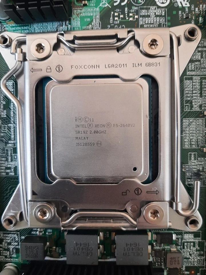 Intel S2600CP Socket R C602 Chipset E-ATX Server Board w/ 2 Xeon E5-2640V2 CPUs - Image 4 of 4