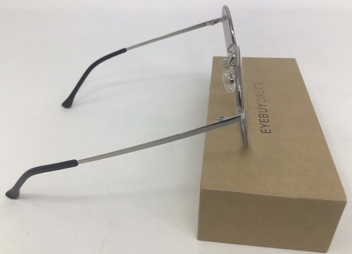 Eyebuydirect Progress 52-20-140 C3 Brown Silver Metal Eyeglasses FRAMES ONLY C39 - Picture 3 of 7