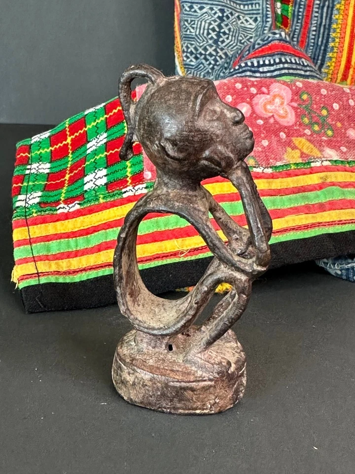 Old Borneo Bronze Miniature Statue (a.) …beautiful collection and display piece - image 4 of 4