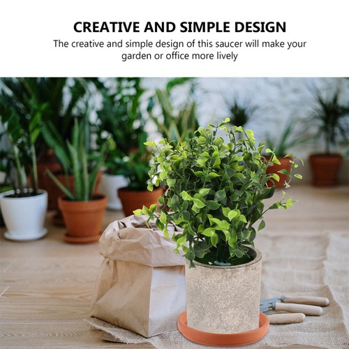 5pcs Round Flowerpot Tray Plant Pot Dish Classic Round Planter Saucer - 第 6/12 張圖片