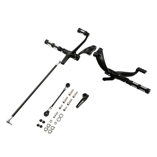 Forward Control Pegs Levers Linkage Fit For Harley Sportster XL883 1200 04-13 US - Picture 4 of 10