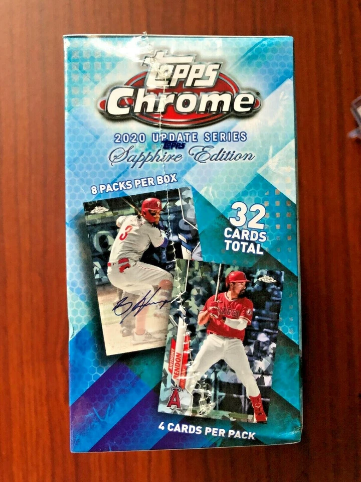 2020 Topps Chrome Update Baseball Sapphire Edition Hobby Box - 1 AUTO - Image 3 of 4