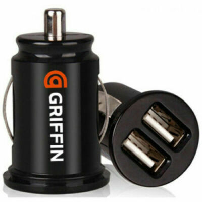 GRIFFIN TWIN 2 PORT USB 12V 24V CAR SOCKET LIGHTER 2.1A CHARGE CHARGER  ADAPTER