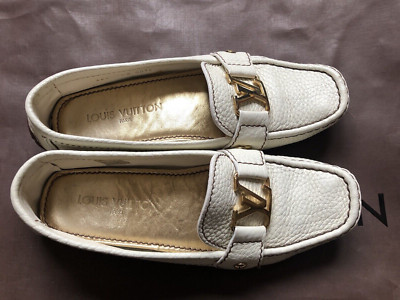 Louis Vuitton Loafer Creme Leder / Top Zustand (36 1/2)