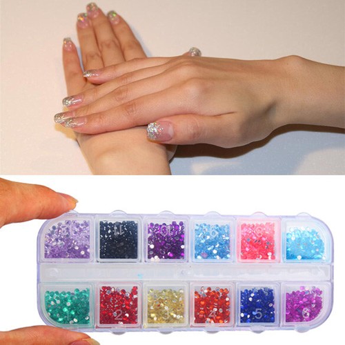 3000pcs Nail Mix Rhinestones for Nails Art Decorations Crystals Stones - Zdjęcie 6 z 8