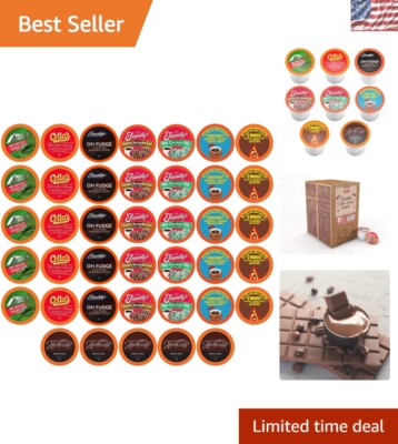 Delicious Kosher Chocolate Coffee Pods - 40 Count, Zero Calorie Variety Pack