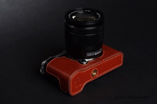 Funda Bolso Completo de Cuero Real Genuino para FUJIFILM X-A1 X-A2 X-M1 - Imagen 7 de 10