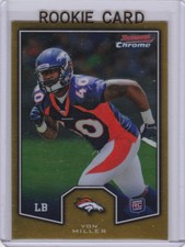 VON MILLER ROOKIE CARD 2011 Bowman CHROME NFL Denver Broncos Football RC