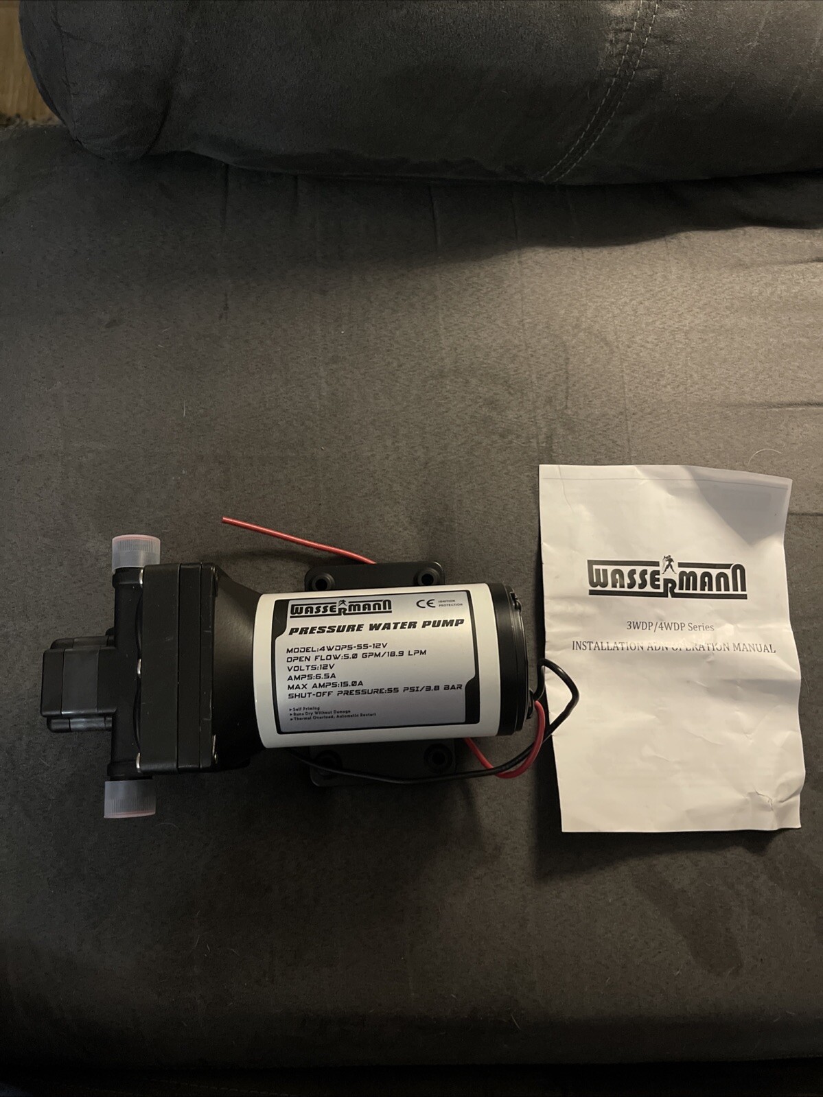 WASSERMANN 4WDP5-55-115V Water Pressure Booster Pump 115V - Pump Only