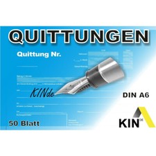 4 x Quittungsblock DIN A6 QUER  von KOH-I-NOO...