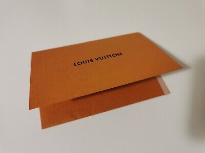 Authentic LOUIS VUITTON Blue Ribbon + Orange Receipt Holder - 36 Inches Long