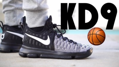 Nike Zoom KD 9 Mic Drop Oreo Black White 9.5 Durant Basketball