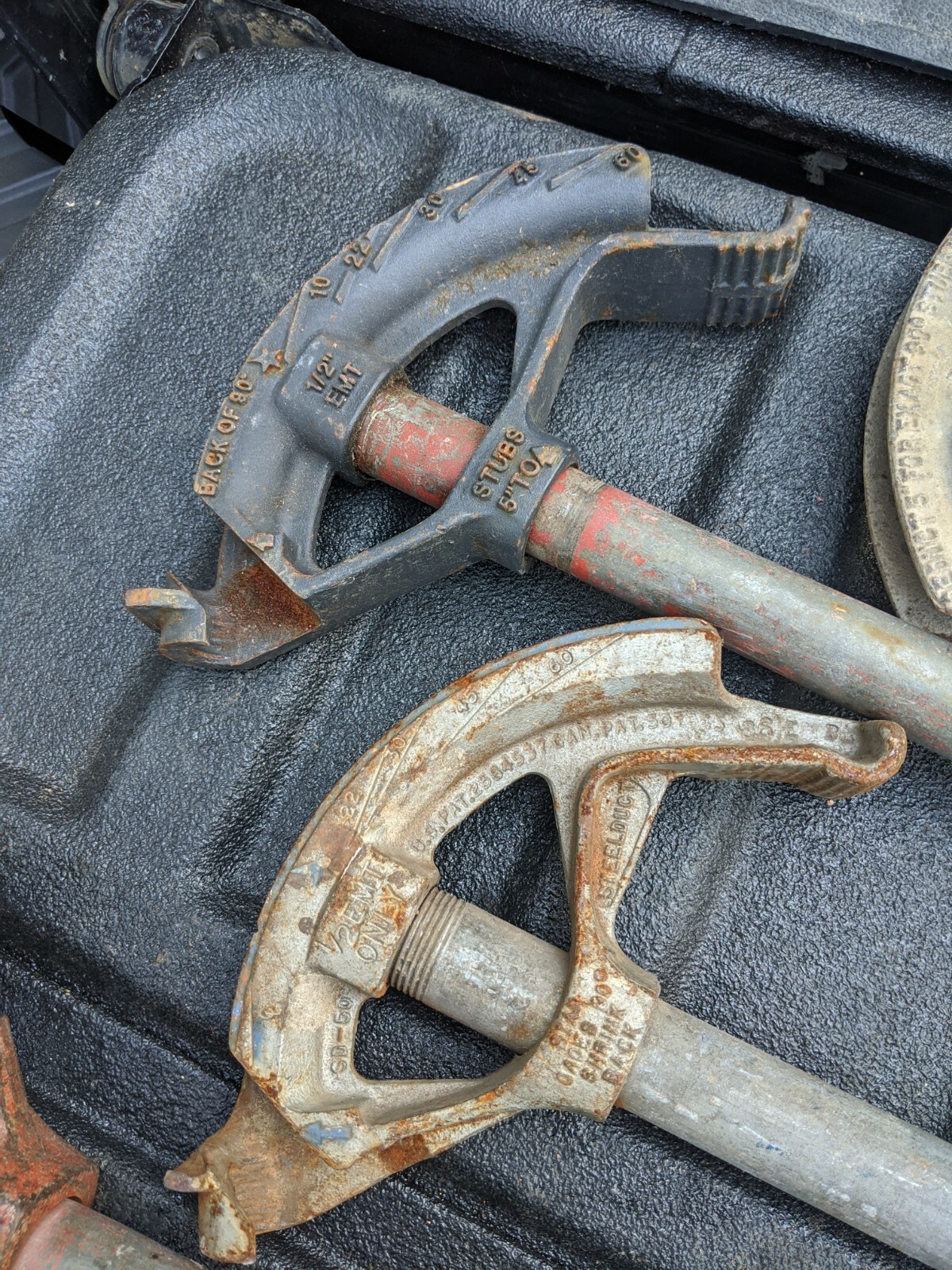 Lot of FIVE (5) 1/2 EMT Conduit Pipe Benders eBay