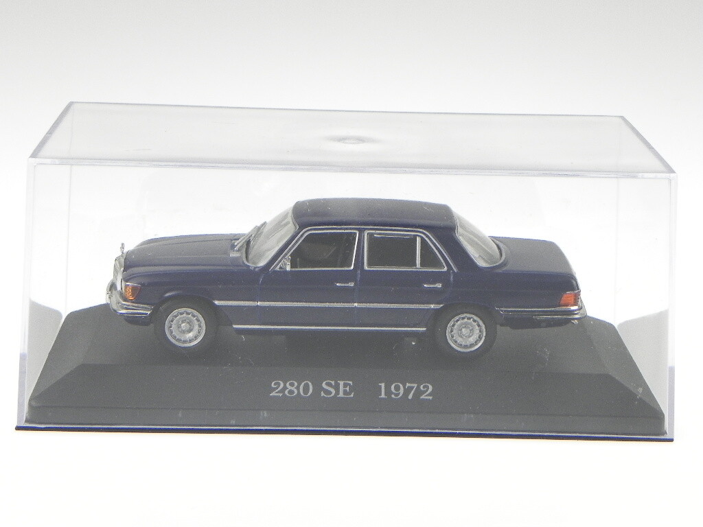 Mercedes W116 S-Class 280 SE blue diecast model car 1/43 | eBay