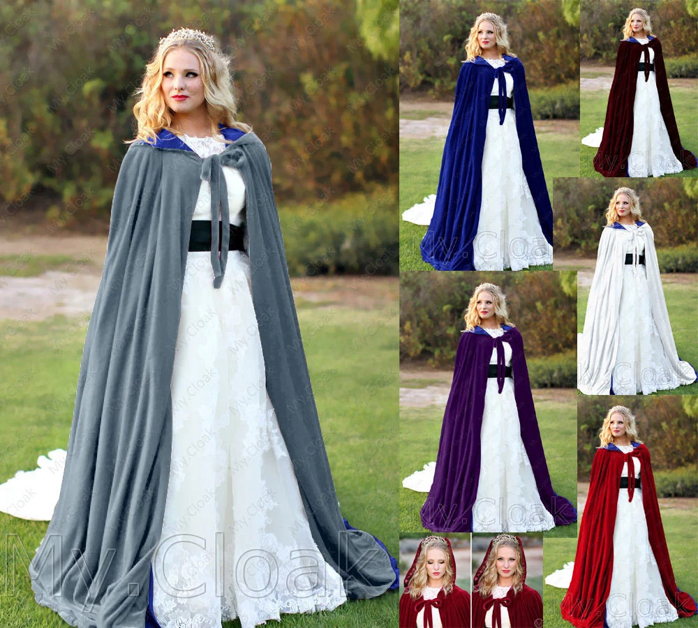 Velvet top cape coat
