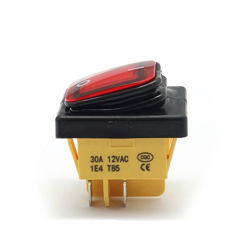 Waterproof Rocker Switch 30A Switch 4 Pin Position Automotive Applications - Picture 9 of 23