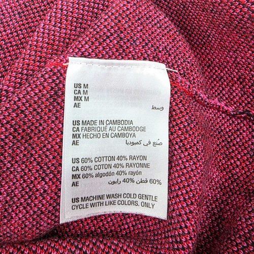 Bar III Sweater Womens Size M Cropped Pink Zebra Animal Print Festival Girly Fun - Picture 9 of 13