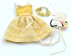 Vintage Skipper Original Flower Girl Dress Headpiece Bouquet Gloves Shoes #1904