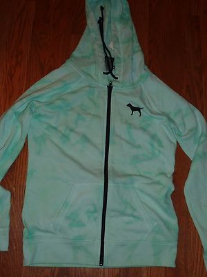 Sweat à Capuche ZIP Victoria's Secret - Édition Limitée TIE DYE Rose - Taille Boyfriend Fit - Neuf Avec Étiquette