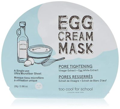 Too Cool For School Egg Cream Mask Pore Tightening ~ 5 Sheets