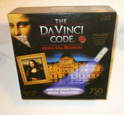 The DaVinci Code Puzzle Mona Lisa Revealed 2006 750 Pieces Rose