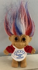 Russ Troll w/shirt "Russ Troll for President" Red White Blue Hair-Patriotic USA