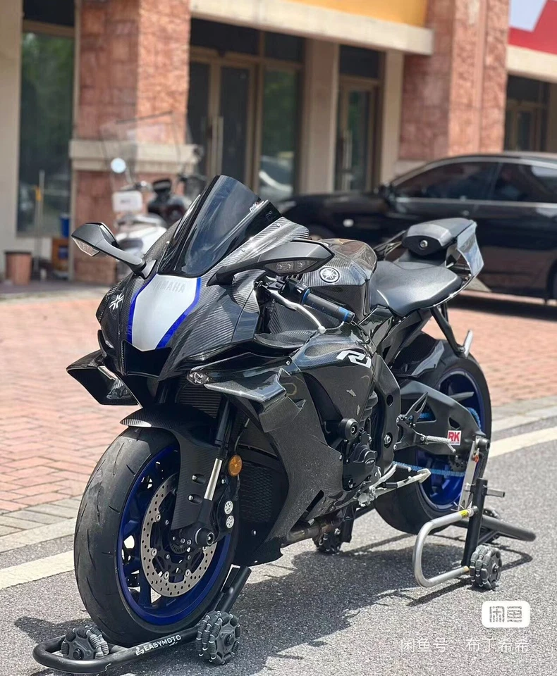 Bright Black Front Spoiler Fxed Wind Winglets For YAMAHA YZF R3 R25 2019-2023 Foto 2 de 2