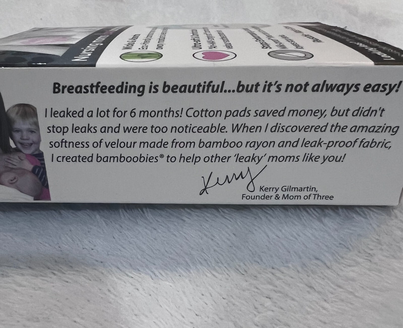 Bamboobies Washable Nursing Pads New in Box 4 pair, 4 pads eBay