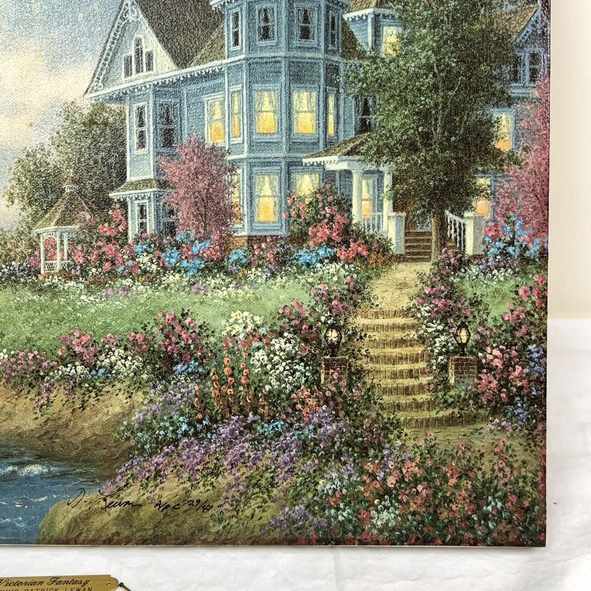 Dennis Patrick Lewan Victorian Fantasy Canvas Signed A/P C