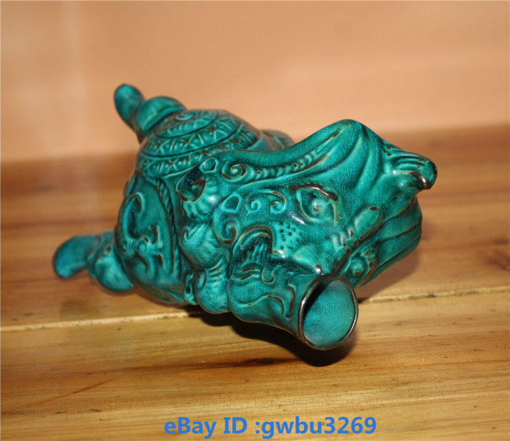 Marked Old Chinese Zhou Dynasty Chai Porcelain Threelegged animal Vase