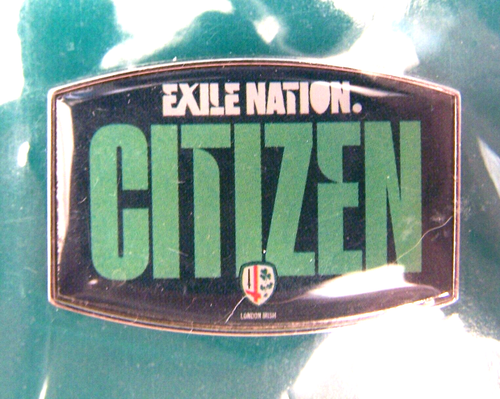 Official London Irish Rugby Club Souvenir Exile Nation Citizen Metal Pin Badge - Picture 2 of 2