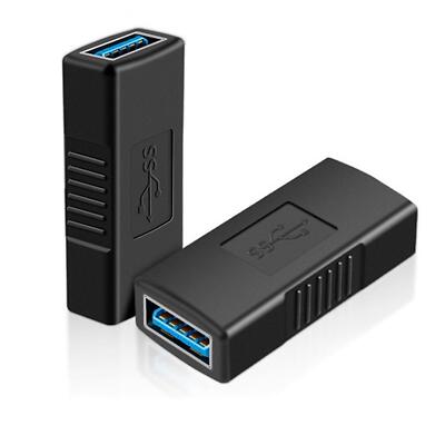 USB 3.0 Adapter Kupplung A Buchse zu Buchse 2 USB Kabel Verbinden Gender Changer