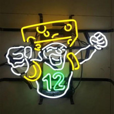 Football #12 Player Neon Signs Gift Workshop Bar Decor Club Lamp Glass 19