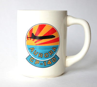 Vintage LOCKHEED CP-140 AURORA Coffee Mug RCAF Cup Ceramic Airplane Canadian 13