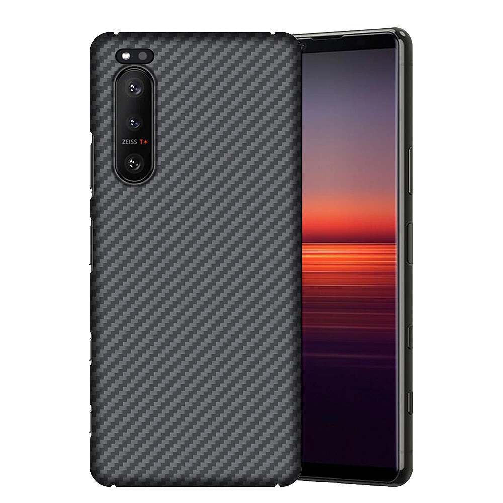 Real Aramid Carbon Fiber Case Ultra Slim Cover fo Sony Xperia IV