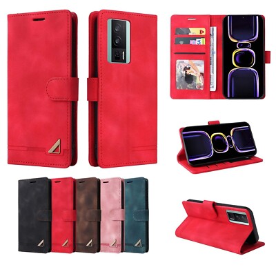 Magnetic Leather Wallet Phone Case For Xiaomi 13T 12T 12 Pro Poco X7 X6 X5 F5 X3