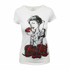 IRON FIST BLANCA NIEVES LADIES WHITE T SHIRT