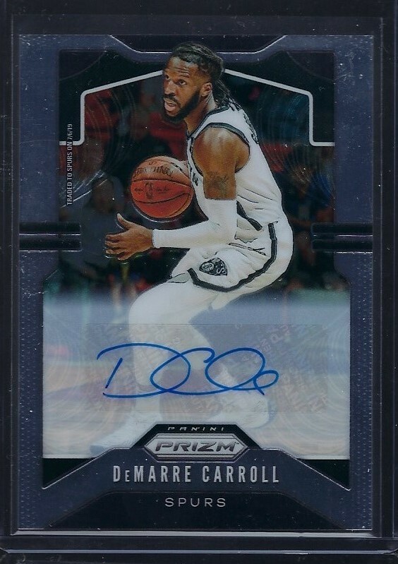 2019-20 Panini Prizm Signatures #82 DeMarre Carroll Autograph AUTO SPURS