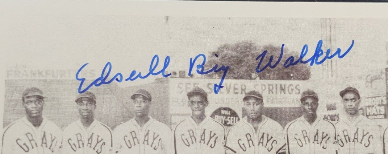 EDSALL WALKER-JOSEPH B. SPENCER-BUCK LEONARD-Signed Real Photo Postcard-(3)-PSA