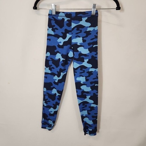 Primary Kid's Cotton PJ pant in Blueberry Camo - Size S (6-7) - Picture 3 of 7