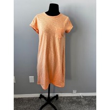 GAP T-Shirt Dress Peach Casual Pocket Short Sleeve Knit Summer Dress Size S NWOT