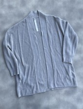 Lululemon Merino Wool Blend Rib Long Wrap Sweater - Heathered Grey, Size 8