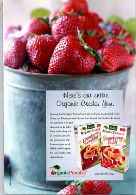 Kashi Organic Promise Original Vintage Print Ad