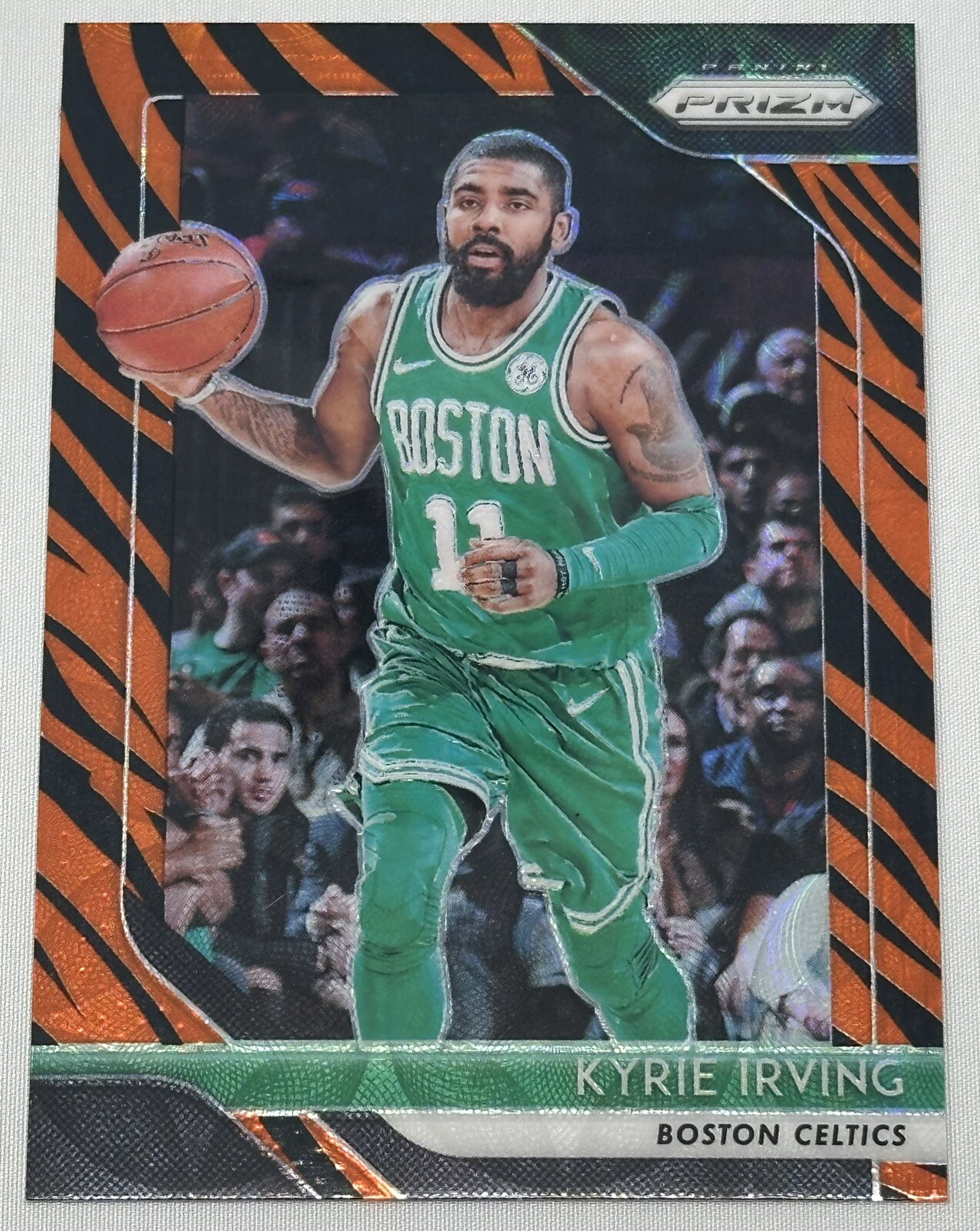 Kyrie Irving 2018-19 Panini Prizm Choice Tiger Stripe Case Hit SSP #98