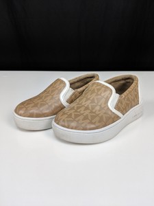 michael kors white leather slip on sneakers