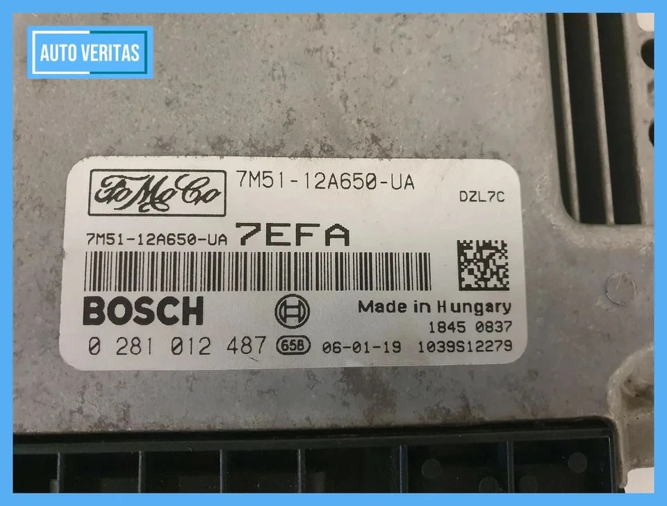 Control unit Engine control unit Ford Focus II 1.6 TDCI Diesel Bj.06 7M51-12A650 - Image 4 of 4