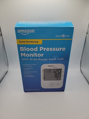 #ad Amazon Basic Care Blood Pressure Monitor Wide Range Arm Cuff $11.99