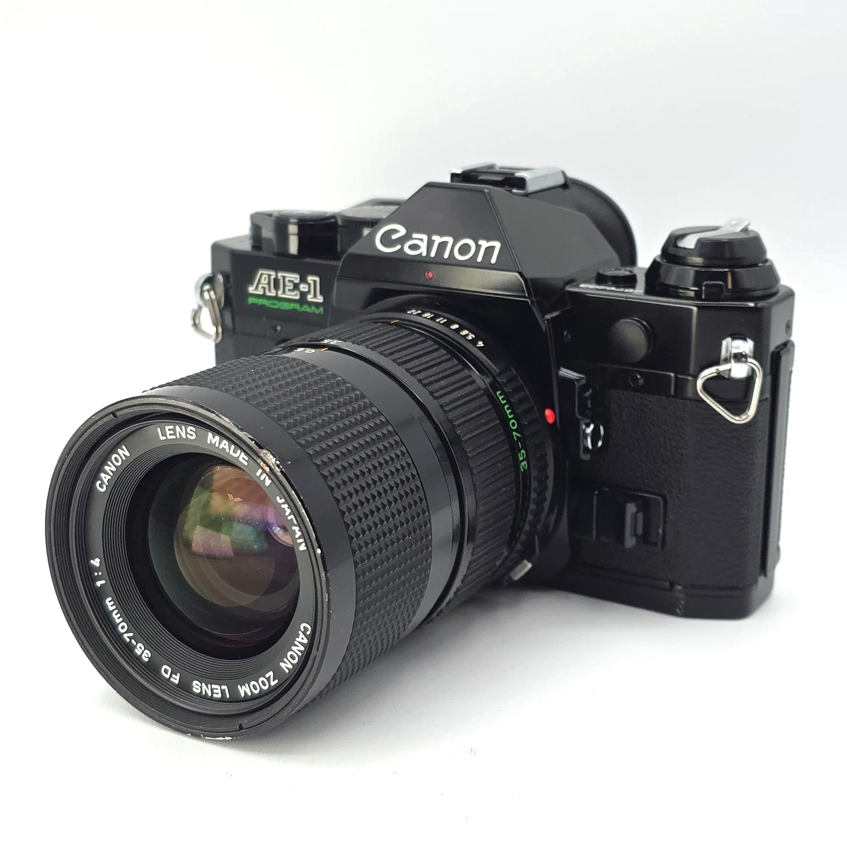 外観特上級】Canon AE-1 PROGRAM ブラック / FD 35-70mm F4 #s9274